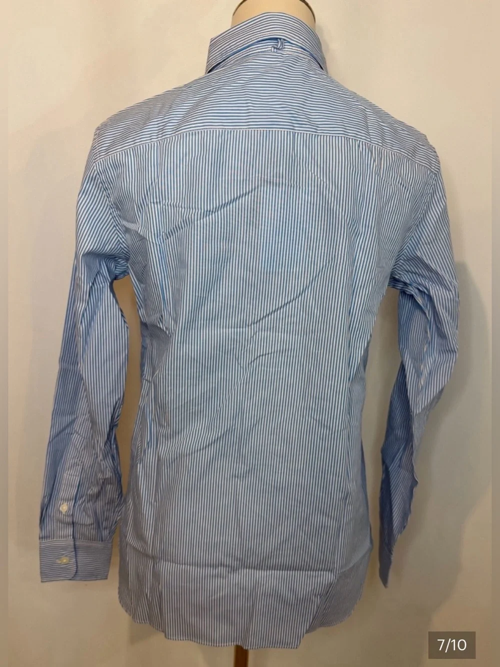 J.Crew Jules classic-fit stripe shirt in blue and white